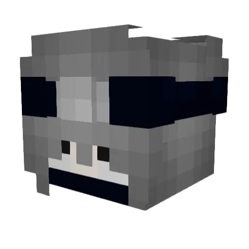 EternalxDarkness Minecraft avatar head, 3D render