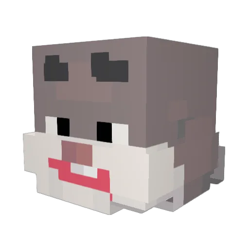 EternatusVmx Minecraft avatar head, 3D render