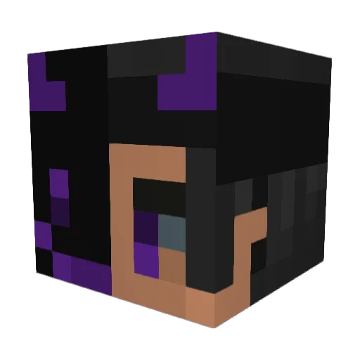 Eternios16 Minecraft avatar head, 3D render