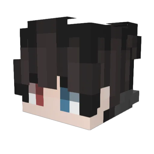EternityH Minecraft avatar head, 3D render