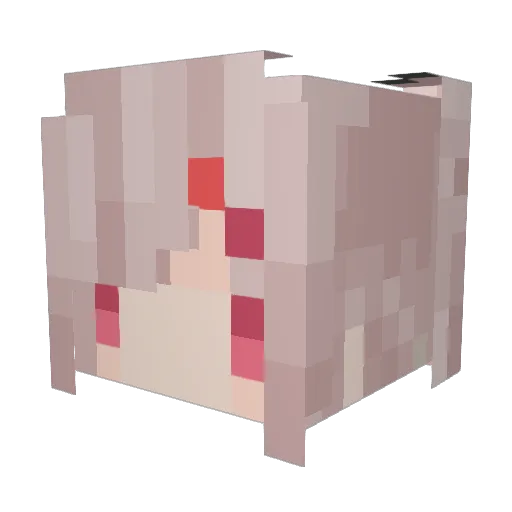 Eternity_curtain Minecraft avatar head, 3D render
