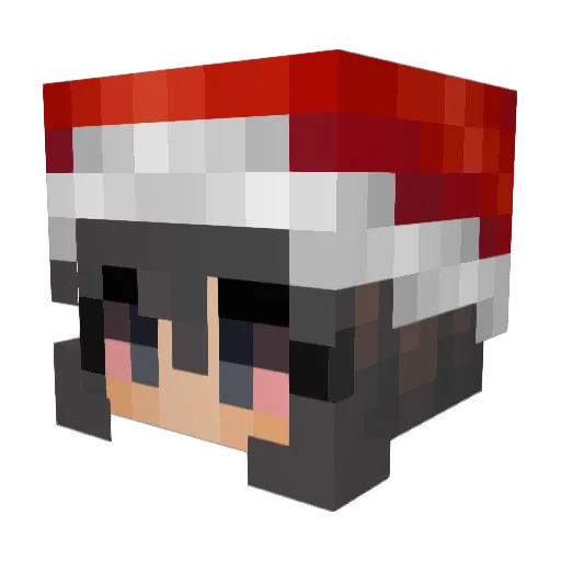 Eternxty Minecraft avatar head, 3D render
