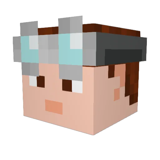 Eteryth_ Minecraft avatar head, 3D render
