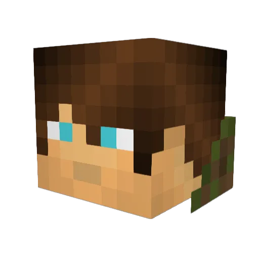 Eth3riX Minecraft avatar head, 3D render