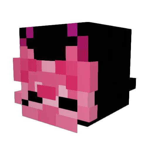 Ethaerel Minecraft avatar head, 3D render
