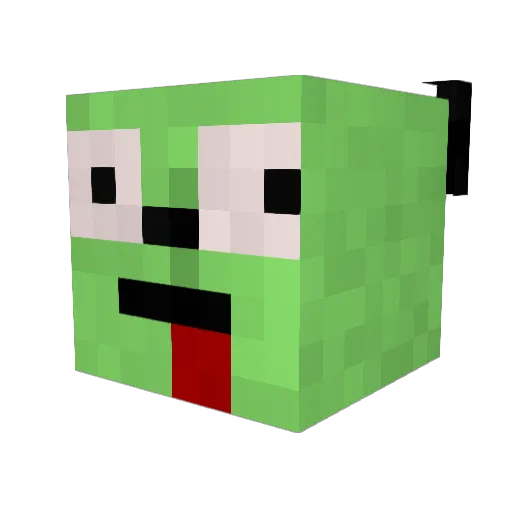 Ethalider Minecraft avatar head, 3D render