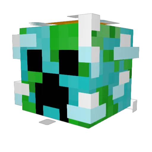 Ethan2522020 Minecraft avatar head, 3D render