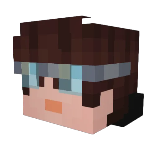 Ethan61313 Minecraft avatar head, 3D render