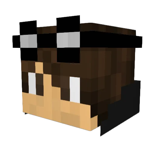 Ethan615 Minecraft avatar head, 3D render