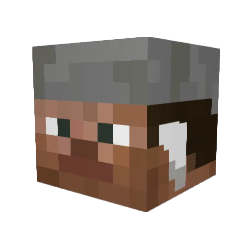 EthanAye Minecraft avatar head, 3D render