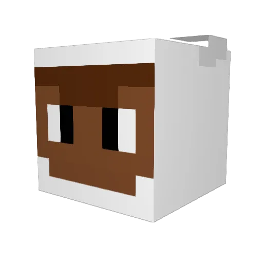 EthanCento Minecraft avatar head, 3D render