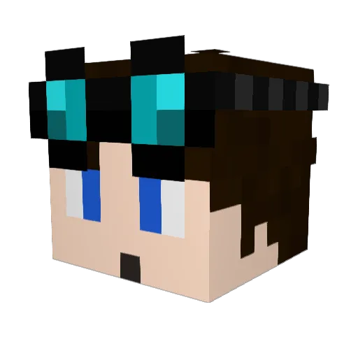 EthanD4Kemp Minecraft avatar head, 3D render