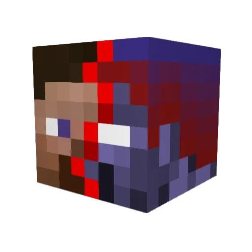 EthanD_26 Minecraft avatar head, 3D render