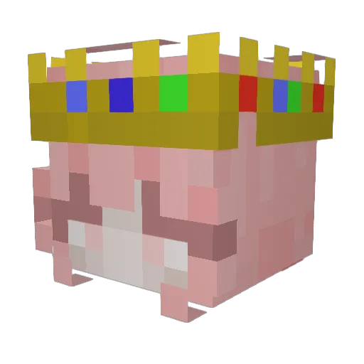 EthanDa Minecraft avatar head, 3D render