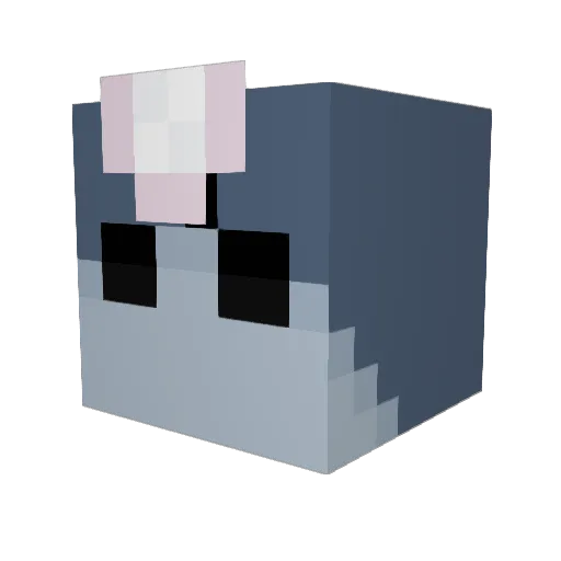 EthanDavis1337 Minecraft avatar head, 3D render