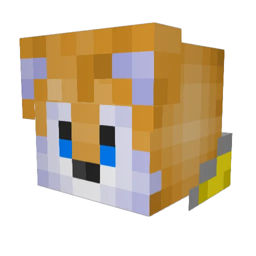 EthanGBlock Minecraft avatar head, 3D render