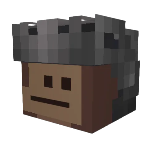 EthanLePingouin Minecraft avatar head, 3D render