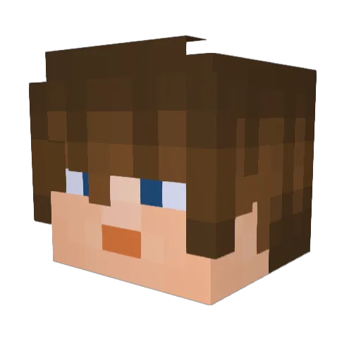 EthanMartin420 Minecraft avatar head, 3D render