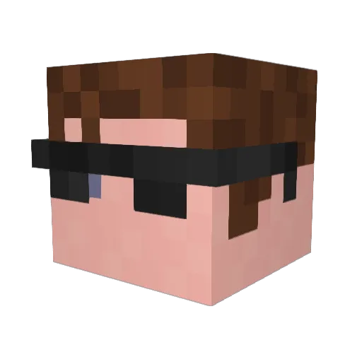 EthanRHJ Minecraft avatar head, 3D render