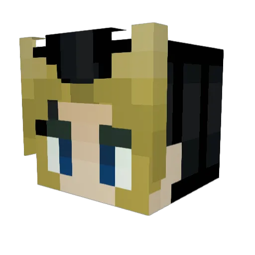 EthanRZ23 Minecraft avatar head, 3D render