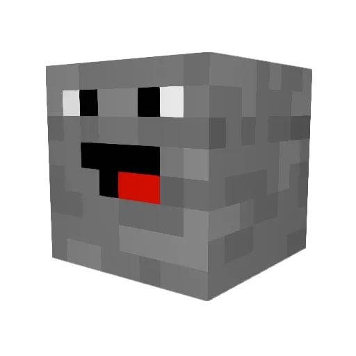 EthanRedstone_ Minecraft avatar head, 3D render