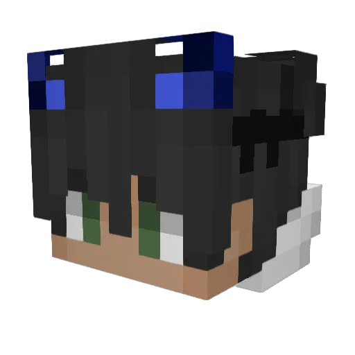 EthanSG Minecraft avatar head, 3D render