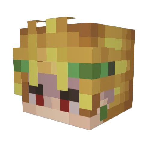 EthanTheGod Minecraft avatar head, 3D render