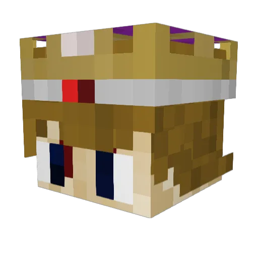 EthanTriko Minecraft avatar head, 3D render