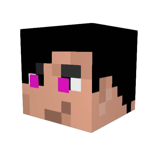 EthanX30 Minecraft avatar head, 3D render