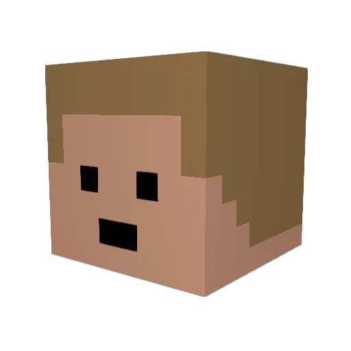 Ethan_1231 Minecraft avatar head, 3D render