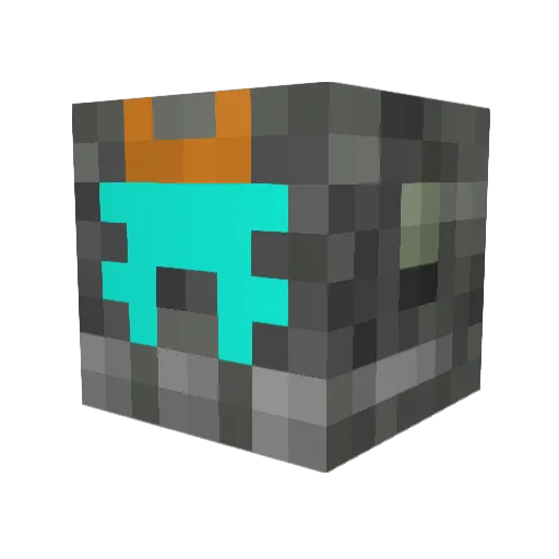 Ethan_V1 Minecraft avatar head, 3D render