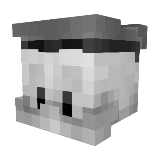Ethan_la_banane Minecraft avatar head, 3D render