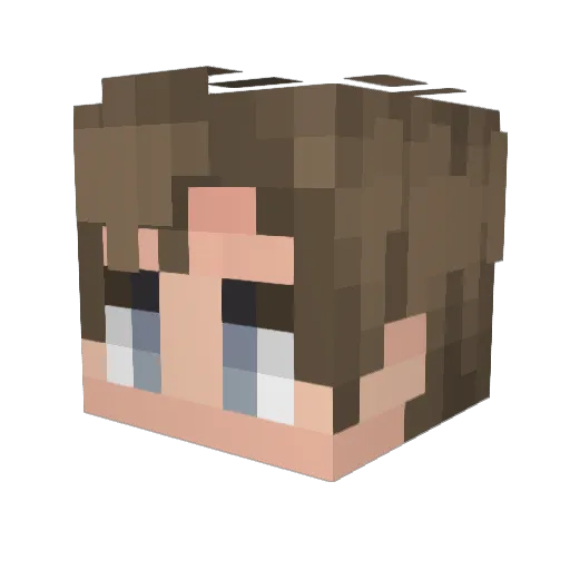 Ethaniel720 Minecraft avatar head, 3D render