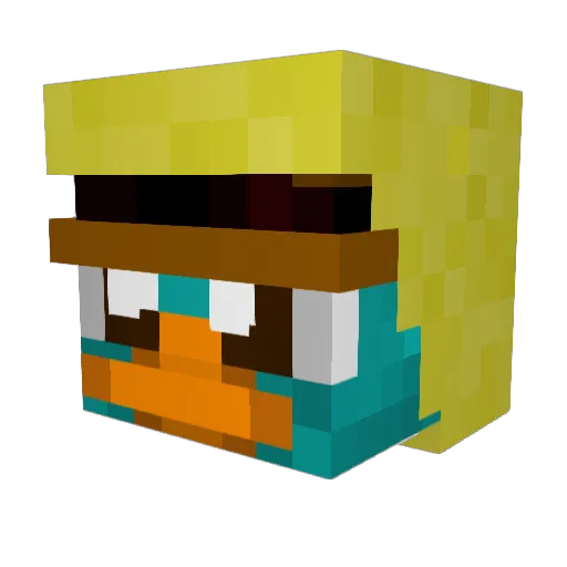 Ethanio2007 Minecraft avatar head, 3D render