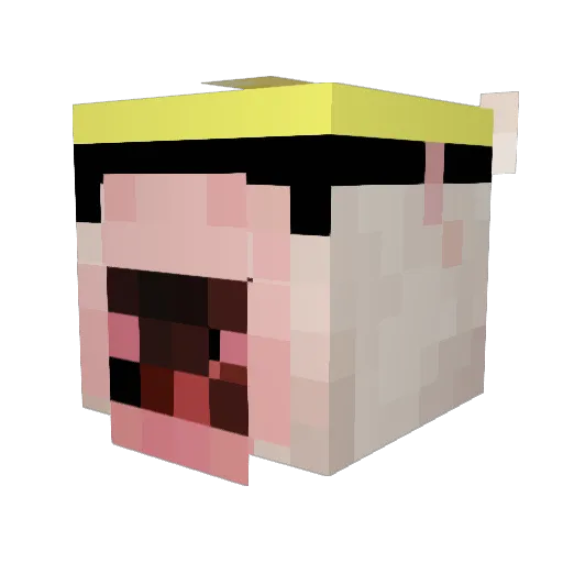 Ethanvan111 Minecraft avatar head, 3D render
