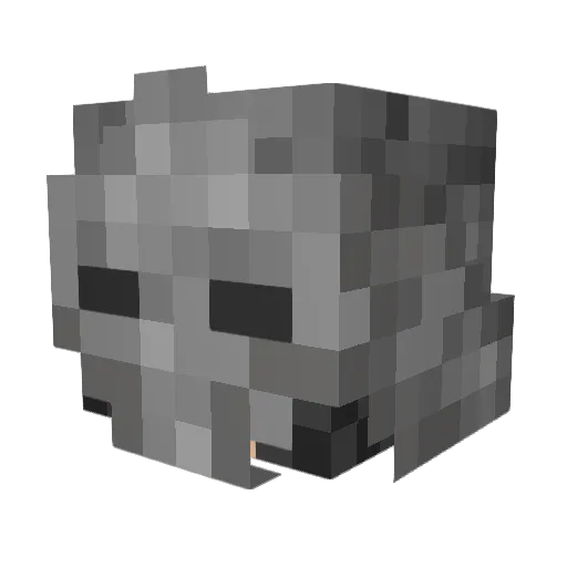 Etharost Minecraft avatar head, 3D render