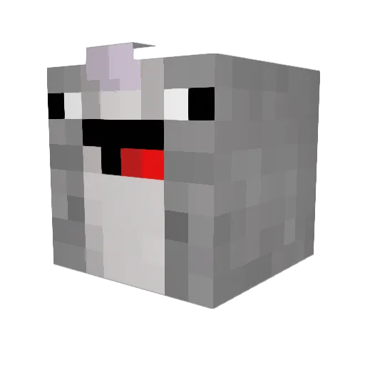 Ethee05 Minecraft avatar head, 3D render