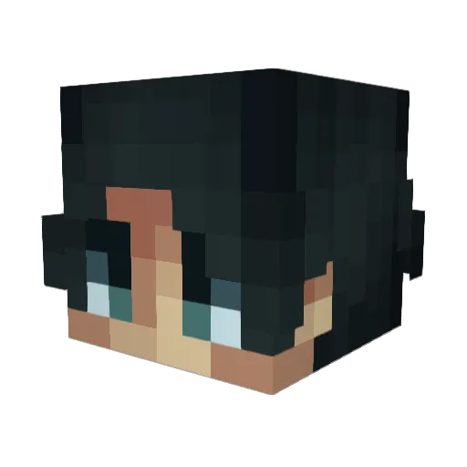 EthelAI Minecraft avatar head, 3D render
