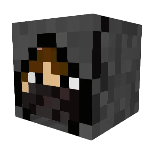 Ether2580 Minecraft avatar head, 3D render