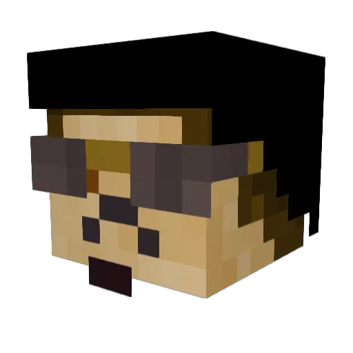 Etherea3217 Minecraft avatar head, 3D render