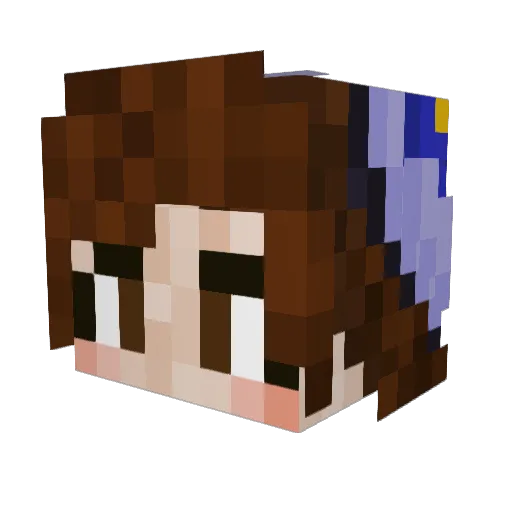 Ethereal22 Minecraft avatar head, 3D render