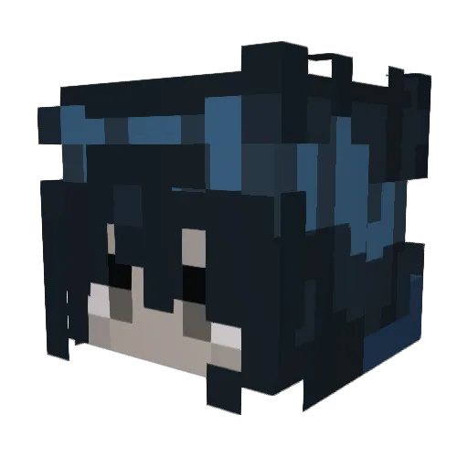 EtherealArchives Minecraft avatar head, 3D render