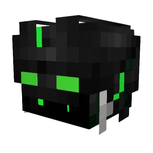 Ethernalzero Minecraft avatar head, 3D render
