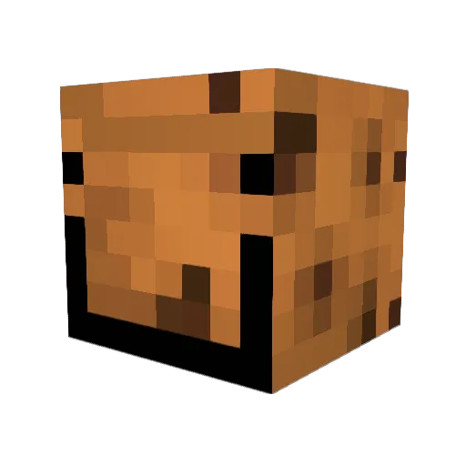 EthernetCookies Minecraft avatar head, 3D render