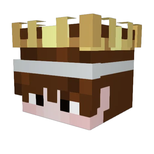 EthicalFab Minecraft avatar head, 3D render