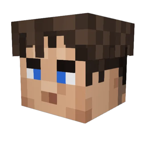 EthixHD Minecraft avatar head, 3D render