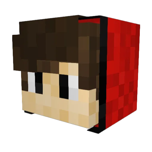 Ethlariis Minecraft avatar head, 3D render
