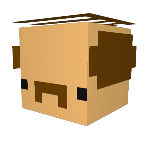 Ethleyne Minecraft avatar head, 3D render