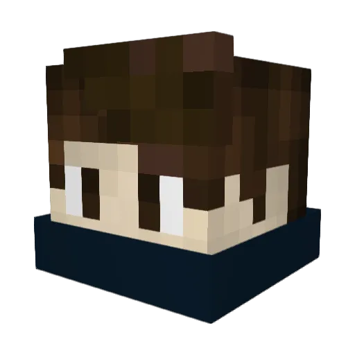 Ethn Minecraft avatar head, 3D render