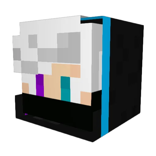 EthniccBGoCqm Minecraft avatar head, 3D render